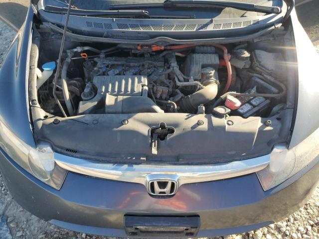 JHMFA36227S007241 - 2007 HONDA CIVIC HYBRID BLUE photo 11