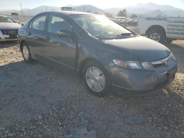 JHMFA36227S007241 - 2007 HONDA CIVIC HYBRID BLUE photo 4