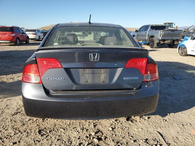 JHMFA36227S007241 - 2007 HONDA CIVIC HYBRID BLUE photo 6