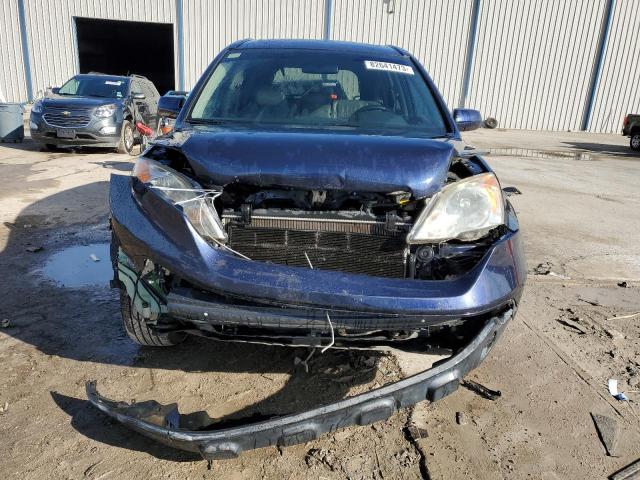 JHLRE38718C043786 - 2008 HONDA CR-V EXL BLUE photo 5