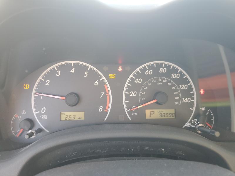 5YFBU4EEXDP087927 - 2013 TOYOTA COROLLA BASE Մոխրագույն լուսանկար 9