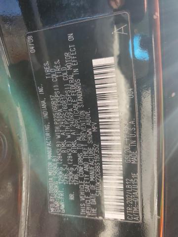 5TDZK22C88S197352 - 2008 TOYOTA SIENNA XLE 黑色 照片 13