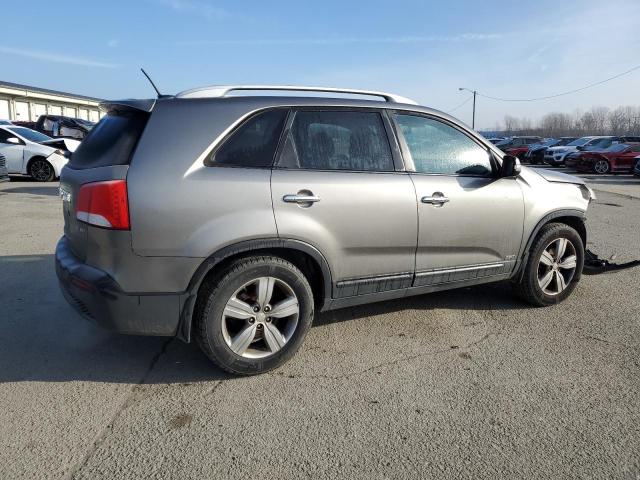 5XYKUDA25CG187741 - 2012 KIA SORENTO EX GRAY photo 3