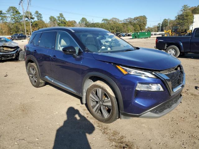 JN8AT3CA7MW025826 - 2021 NISSAN ROGUE SL BLUE photo 4