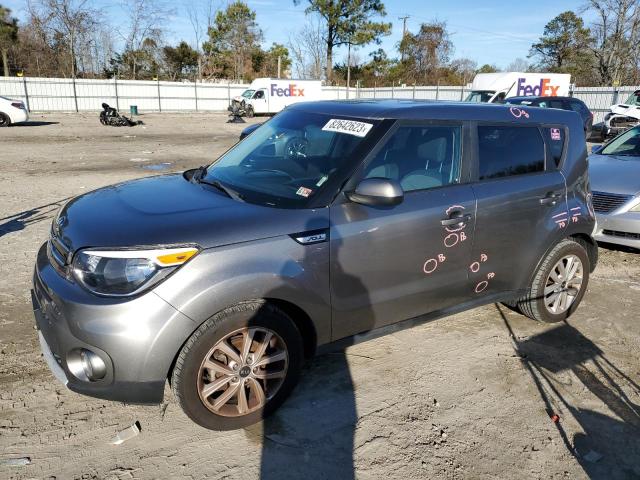 KNDJP3A58K7689601 - 2019 KIA SOUL + GRAY photo 1