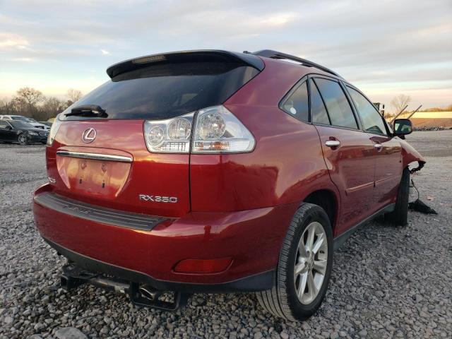 2T2GK31U99C069005 - 2009 LEXUS RX 350 RED photo 3