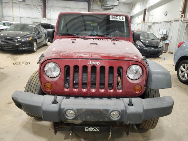 1C4AJWAG6CL219855 - 2012 JEEP WRANGLER SPORT BURGUNDY photo 5