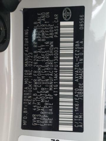 4T1G11AK4PU136003 - 2023 TOYOTA CAMRY SE NIGHT SHADE GRAY photo 13