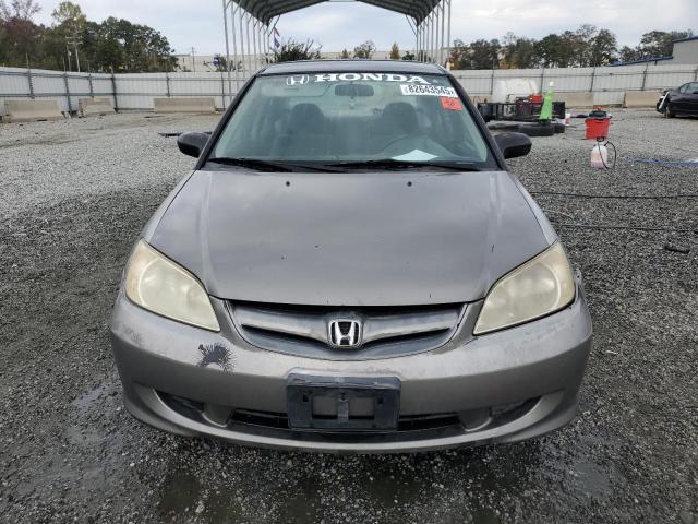 1HGES16505L013458 - 2005 HONDA CIVIC LX SILVER photo 5