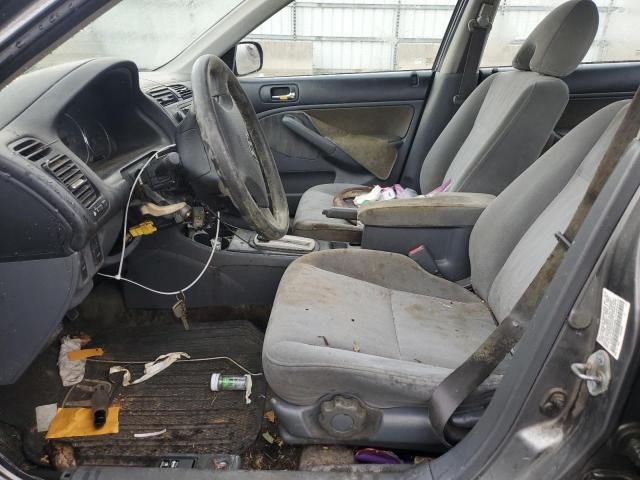 1HGES16505L013458 - 2005 HONDA CIVIC LX SILVER photo 7