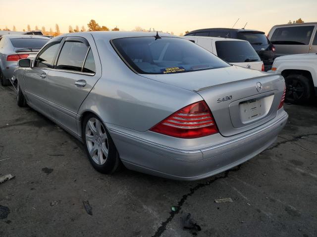 WDBNG70J31A160726 - 2001 MERCEDES-BENZ S 430 SILVER photo 2