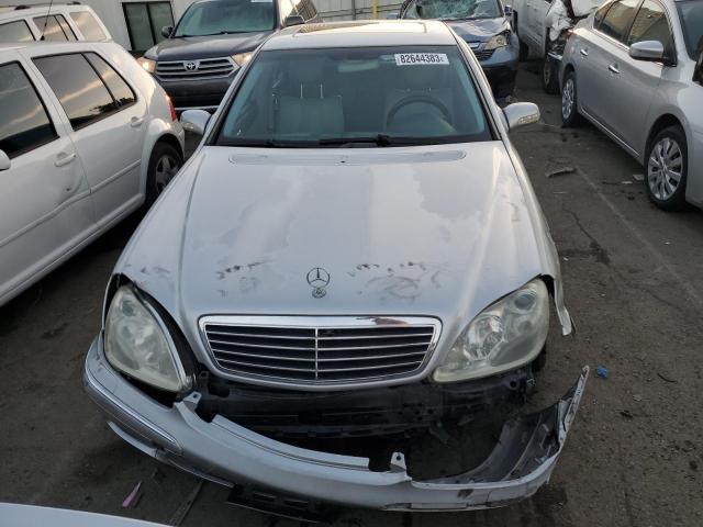 WDBNG70J31A160726 - 2001 MERCEDES-BENZ S 430 SILVER photo 5