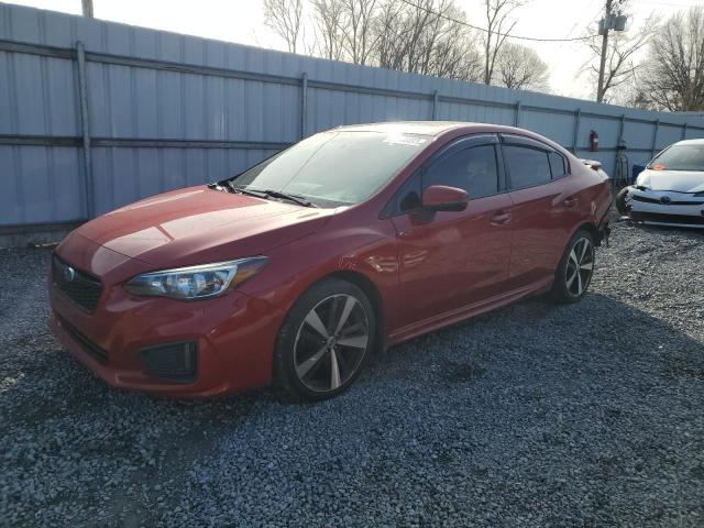 4S3GKAL63J3614782 - 2018 SUBARU IMPREZA SPORT RED photo 1