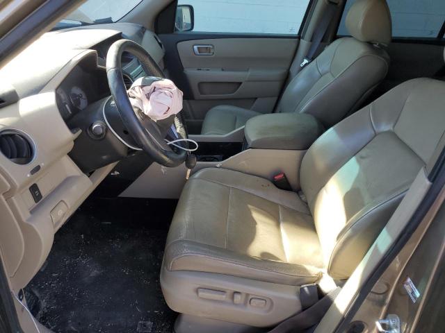 5FNYF4H57BB062380 - 2011 HONDA PILOT EXL TAN photo 7