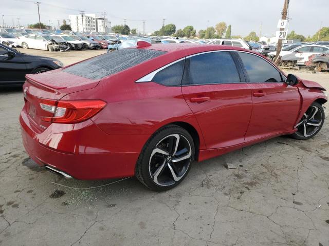 1HGCV1F38KA106183 - 2019 HONDA ACCORD SPORT Қызыл фото 3