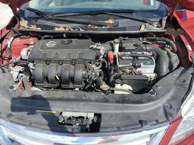 3N1AB7AP2DL664105 - 2013 NISSAN SENTRA S أحمر صورة 11