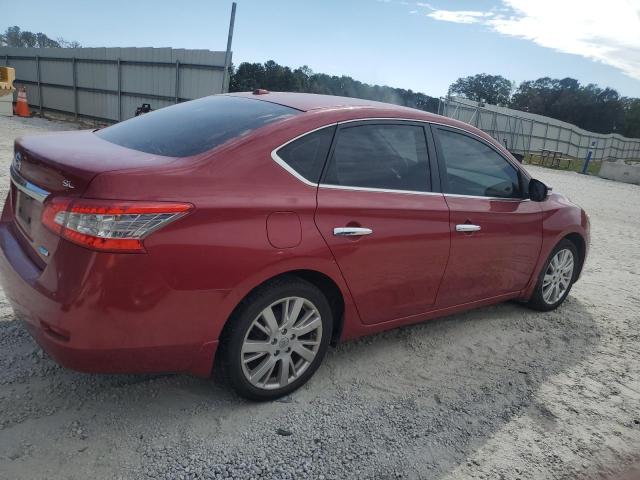 3N1AB7AP2DL664105 - 2013 NISSAN SENTRA S أحمر صورة 3