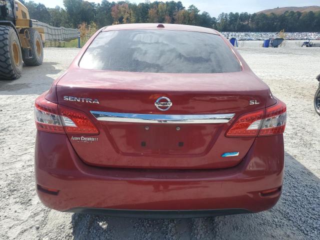 3N1AB7AP2DL664105 - 2013 NISSAN SENTRA S أحمر صورة 6
