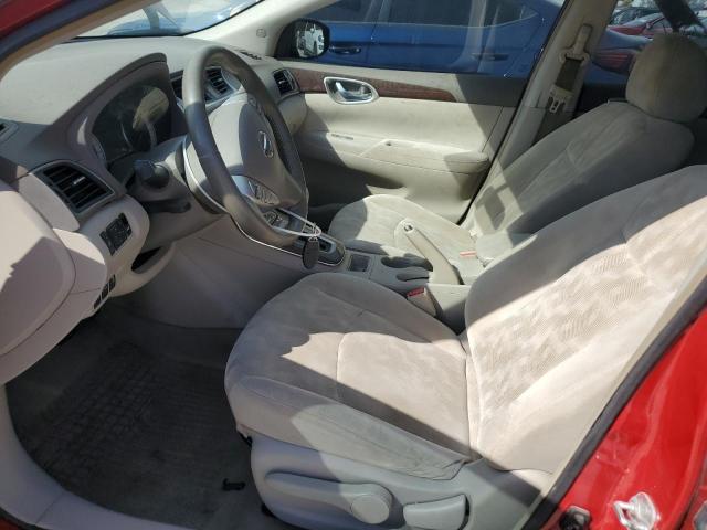 3N1AB7AP2DL664105 - 2013 NISSAN SENTRA S أحمر صورة 7