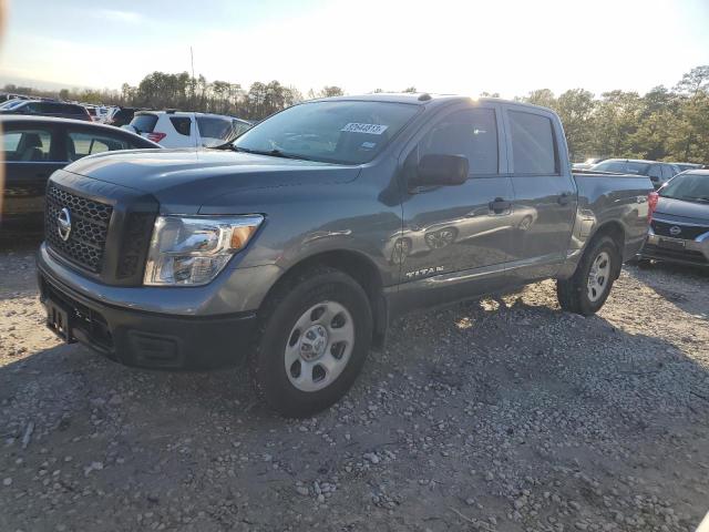 1N6AA1EK2KN525050 - 2019 NISSAN TITAN S GRAY photo 1