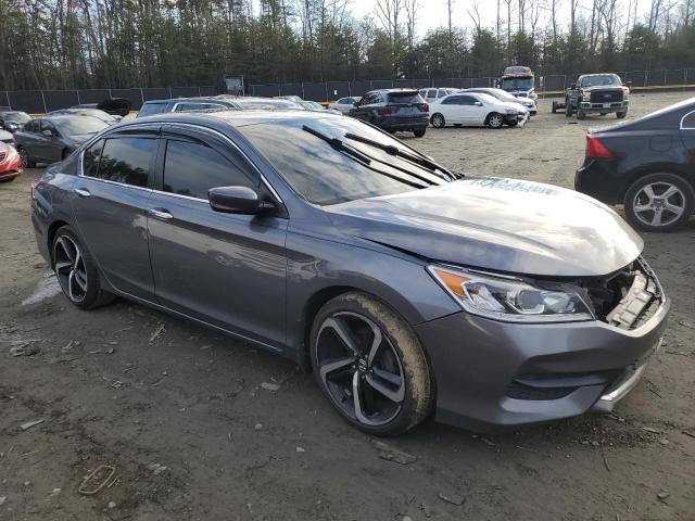 1HGCR2F31HA040210 - 2017 HONDA ACCORD LX GRAY photo 4