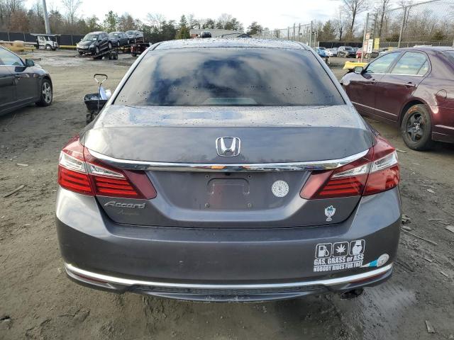 1HGCR2F31HA040210 - 2017 HONDA ACCORD LX GRAY photo 6