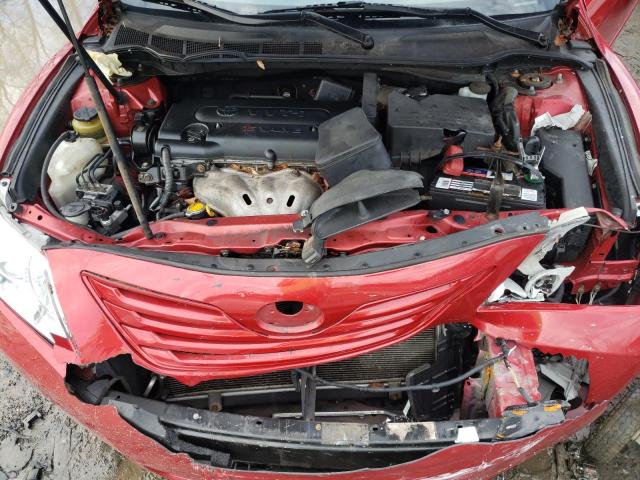 4T1BE46K87U189537 - 2007 TOYOTA CAMRY CE RED photo 11