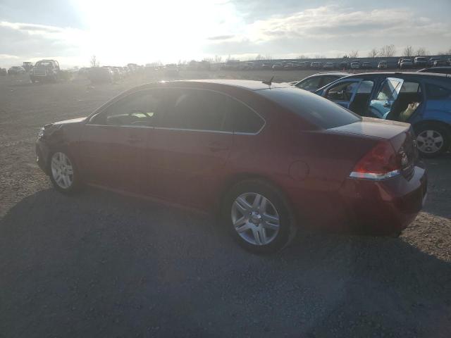 2G1WG5E3XD1169211 - 2013 CHEVROLET IMPALA LT RED photo 2