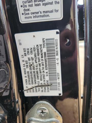 3CZRE3H56BG700883 - 2011 HONDA CR-V EX BLACK photo 14