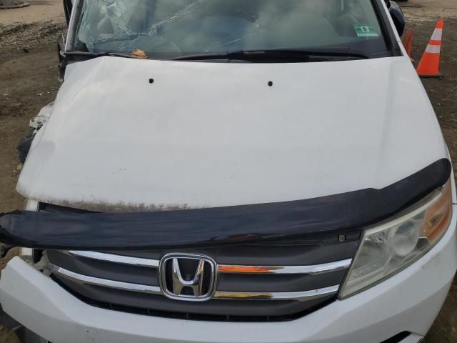 5FNRL5H44DB010783 - 2013 HONDA ODYSSEY EX WHITE photo 12