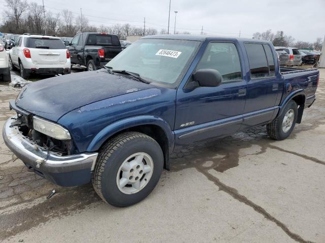 1GCDT13W62K145405 - 2002 CHEVROLET S TRUCK S10 BLUE photo 1