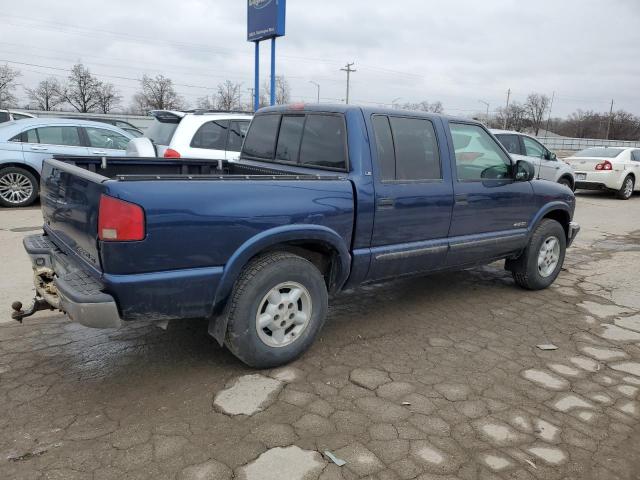 1GCDT13W62K145405 - 2002 CHEVROLET S TRUCK S10 BLUE photo 3