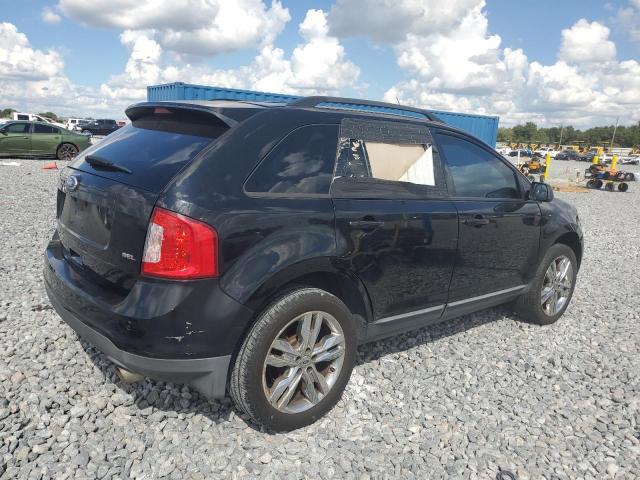 2FMDK3JC9CBA16539 - 2012 FORD EDGE SEL Czarny zdjęcie 3