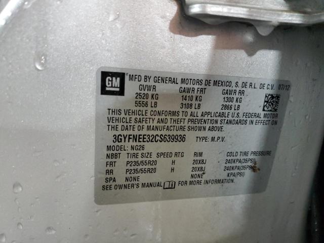 3GYFNEE32CS639936 - 2012 CADILLAC SRX PERFORMANCE COLLECTION Күміс фото 13