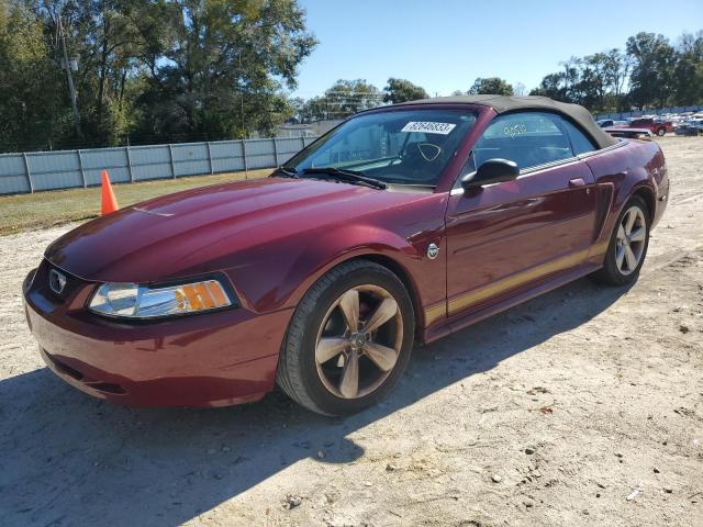 1FAFP446X4F146765 - 2004 FORD MUSTANG RED photo 1