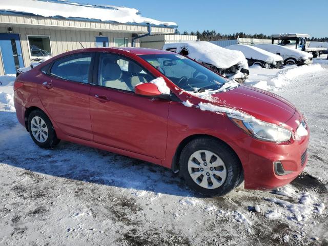 KMHCT4AE4GU079192 - 2016 HYUNDAI ACCENT SE RED photo 4