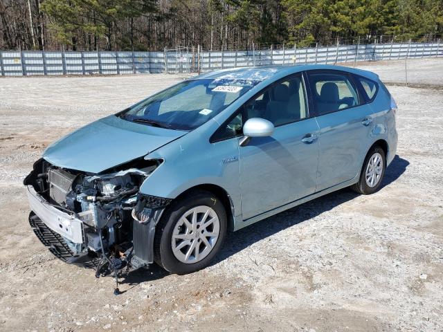 JTDZN3EU9EJ014535 - 2014 TOYOTA PRIUS V TURQUOISE photo 1