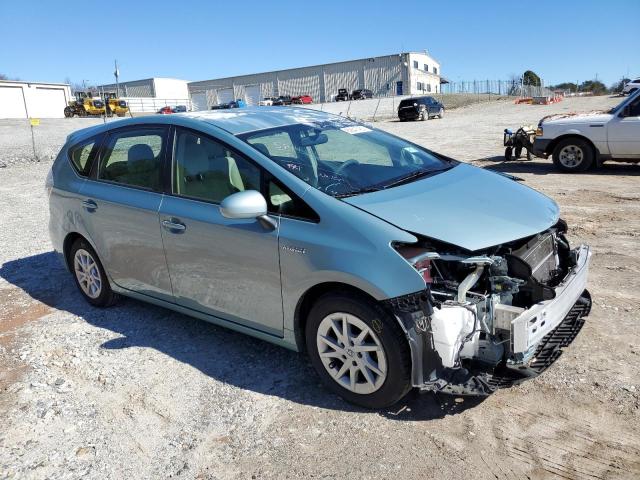 JTDZN3EU9EJ014535 - 2014 TOYOTA PRIUS V TURQUOISE photo 4