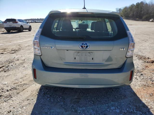 JTDZN3EU9EJ014535 - 2014 TOYOTA PRIUS V TURQUOISE photo 6