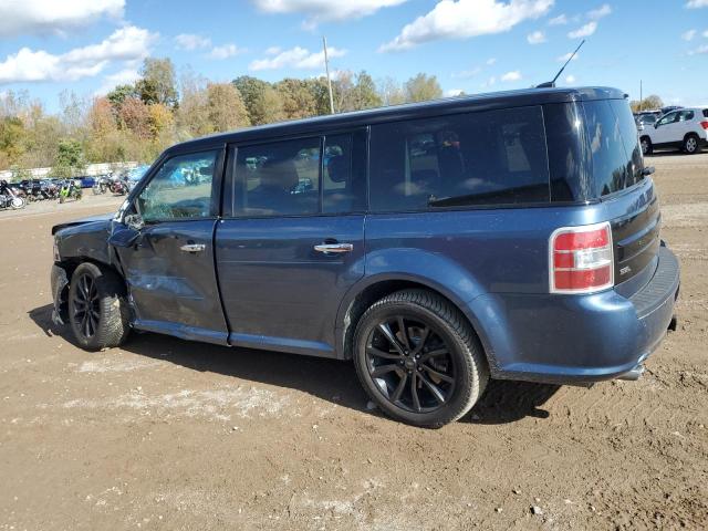 2FMHK6C88KBA31009 - 2019 FORD FLEX SEL Azul foto 2