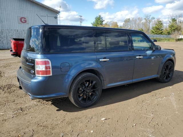 2FMHK6C88KBA31009 - 2019 FORD FLEX SEL Azul foto 3
