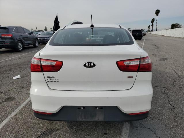 KNADM4A32G6624831 - 2016 KIA RIO LX WHITE photo 6