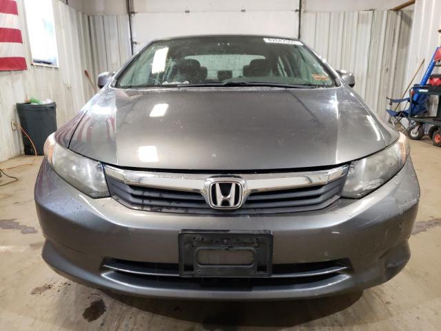 2HGFB2F50CH325154 - 2012 HONDA CIVIC LX GRAY photo 5