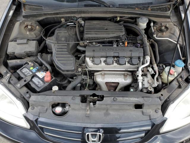 2HGES162X1H542249 - 2001 HONDA CIVIC DX შავი ფოტო 11