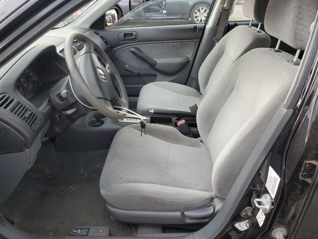 2HGES162X1H542249 - 2001 HONDA CIVIC DX შავი ფოტო 7