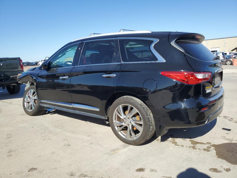 5N1AL0MM3EC505427 - 2014 INFINITI QX60 BLACK photo 2