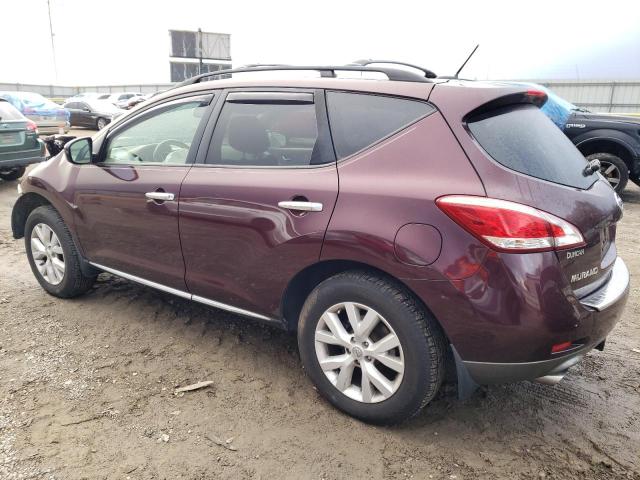 JN8AZ1MWXDW314406 - 2013 NISSAN MURANO S MAROON photo 2