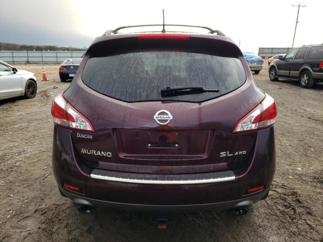 JN8AZ1MWXDW314406 - 2013 NISSAN MURANO S MAROON photo 6