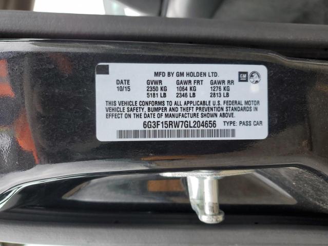 6G3F15RW7GL204656 - 2016 CHEVROLET SS BLACK photo 12