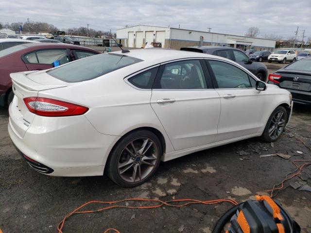 3FA6P0K95ER172829 - 2014 FORD FUSION TITANIUM WHITE photo 3